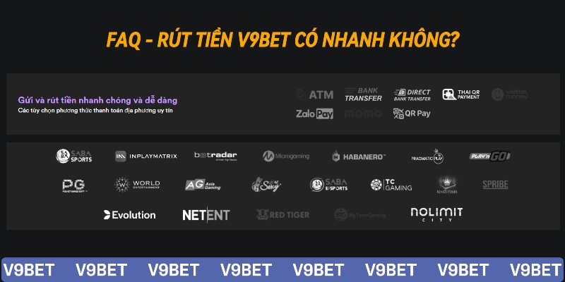 FAQs - Rút tiền V9bet có nhanh không